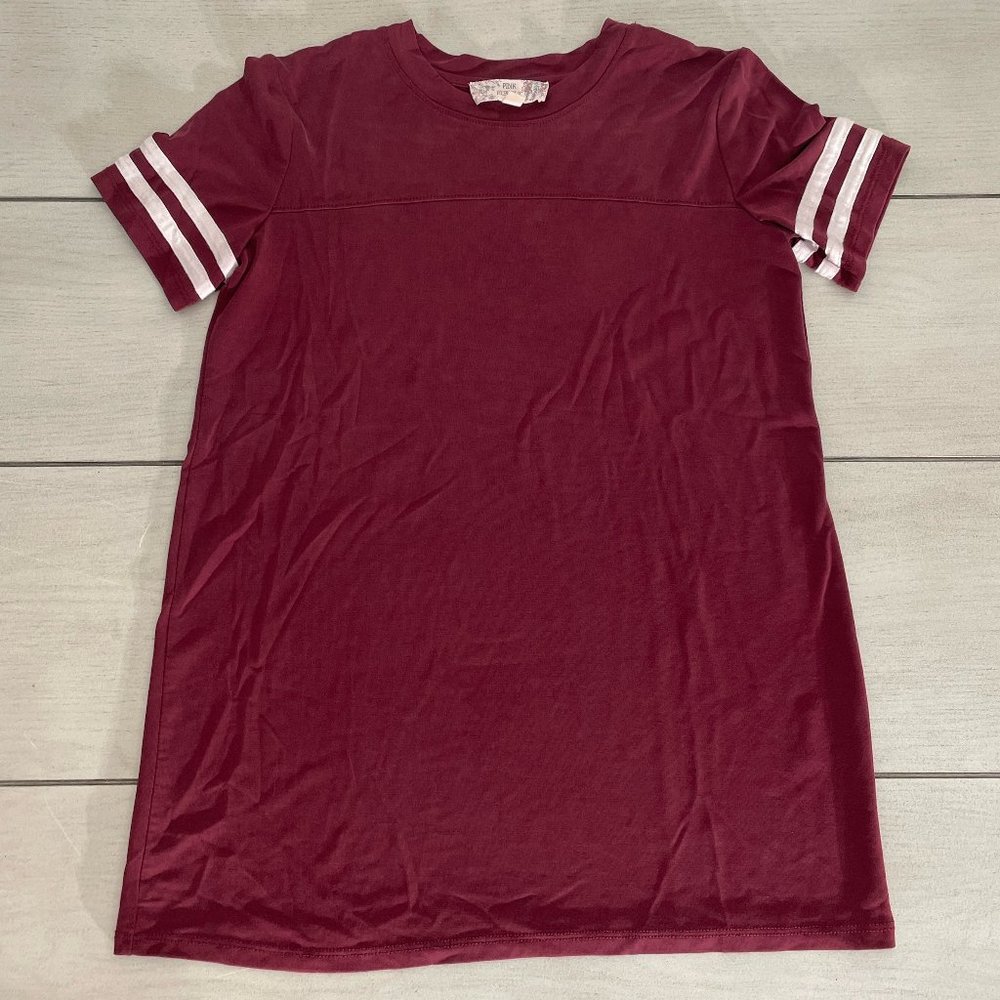 Pink Republic Maroon Baseball Tee (Women's XS)